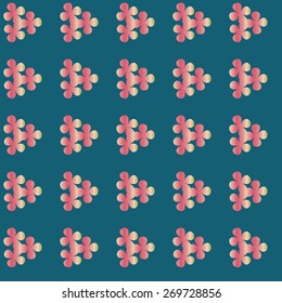 Seamless forget-me-not flowers pattern.  Floral background.