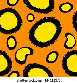 Seamless in the form of leopard skins