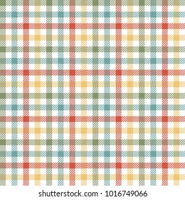 seamless four colors checkered table cloth pattern for background design