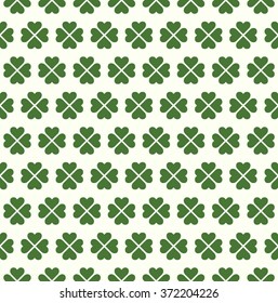 Seamless Four Leaf Clover Pattern