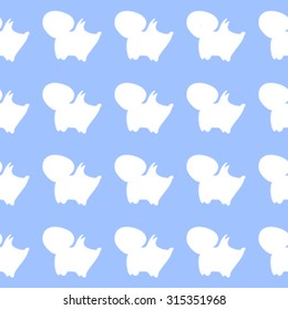 seamless fox pattern