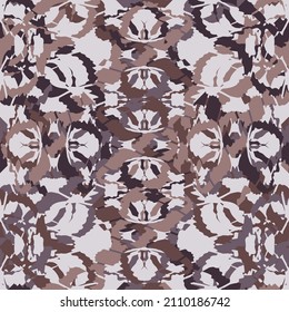 Seamless fractal pattern in vector format for printed fabrics or any other purposes. Every object is grouped base on color so the pattern is editable, tileable and easy to use.