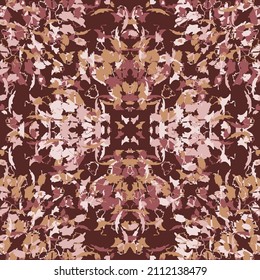 Patrón fractal sin fisuras en formato vectorial para tejidos impresos o cualquier otro propósito. Cada objeto se agrupa según el color, por lo que el patrón es editable, ajustable y fácil de usar.
