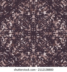 Patrón fractal sin fisuras en formato vectorial para tejidos impresos o cualquier otro propósito. Cada objeto se agrupa según el color, por lo que el patrón es editable, ajustable y fácil de usar.
