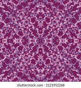 Seamless fractal pattern in vector format for printed fabrics or any other purposes. Every object is grouped base on color so the pattern is editable, tileable and easy to use.