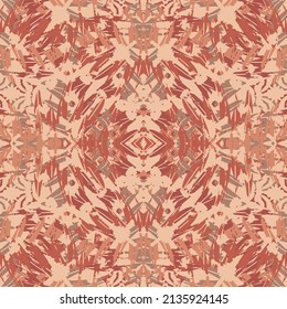 Patrón fractal sin fisuras en formato vectorial para tejidos impresos o cualquier otro propósito. Cada objeto se agrupa según el color, por lo que el patrón es editable, ajustable y fácil de usar.