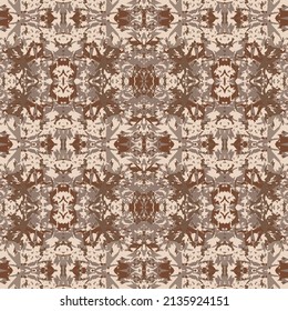 Seamless fractal pattern in vector format for printed fabrics or any other purposes. Every object is grouped base on color so the pattern is editable, tileable and easy to use.