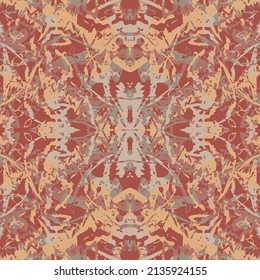 Nahtlose Fraktmuster in Vektorformat für bedruckte Stoffe oder für andere Zwecke. Jedes Objekt ist auf der Basis von Farben gruppiert, sodass das Muster editierbar, anpassbar und einfach zu bedienen ist.