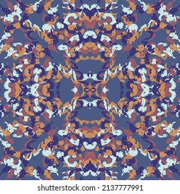 Seamless fractal pattern in vector format for printed fabrics or any other purposes. Every object is grouped base on color so the pattern is editable, tileable and easy to use.