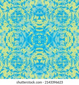 Seamless fractal pattern in vector format for printed fabrics or any other purposes. Every object is grouped base on color so the pattern is editable, tileable and easy to use.

