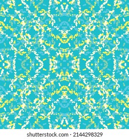 Seamless fractal pattern in vector format for printed fabrics or any other purposes. Every object is grouped base on color so the pattern is editable, tileable and easy to use.