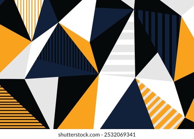 Seamless free hand geometric shape with triangle vector gesign.