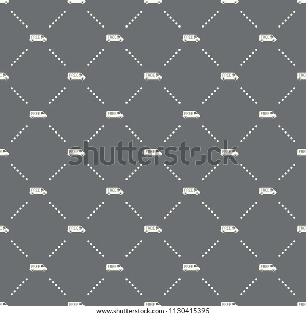 seamless Free Shipping pattern on a\
dark background. Free Shipping icon creative design. Can be used\
for wallpaper, web page background, textile, print\
UI/UX
