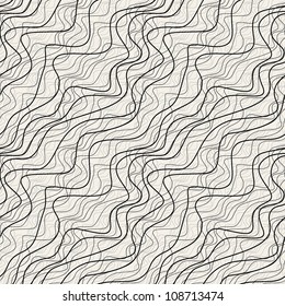 seamless free wave pattern. fashion vector texture