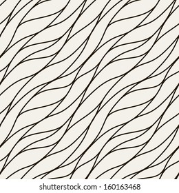 Patrón de onda libre sin inconvenientes. Textura vectorial de moda. Fondo elegante