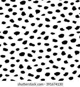 Seamless freehand drawn background uneven texture with spots