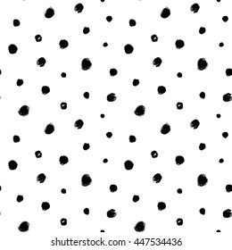 Seamless freehand drawn background uneven texture with spots
