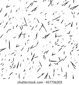 Seamless freehand drawn background uneven texture with random strokes