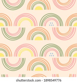 Seamless freehand texture for fabric, wrapping, textile, wallpaper and apparel design idea. Vector illustration