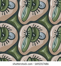 Seamless freehand unusual pattern. For design, textile.