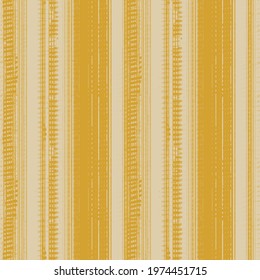 Seamless french blue yellow farmhouse style stripes texture. Woven linen cloth pattern background. Line striped closeup weave fabric for kitchen towel material. Pinstripe fiber picnic table cloth