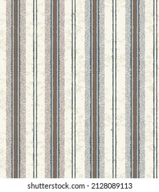 Seamless french blue yellow farmhouse style stripes texture. Woven linen cloth pattern grunge striped black with grey background, Geometry texture classic modern repeat pattern