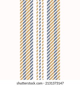 Seamless French country kitchen stitch stripe fabric pattern print. Yellow white vertical striped background. Batik dye provence style rustic woven cottagecore textile. 