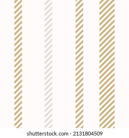 Seamless French country kitchen stitch stripe fabric pattern print. Yellow white vertical striped background. Batik dye provence style rustic woven cottagecore textile. 