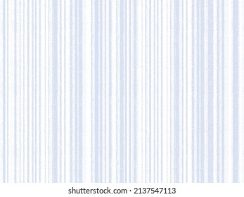 Seamless French Farmhouse Style Stripes Texture. Woven Linen Cloth Pattern Background. Line Striped Closeup Weave Fabric For Kitchen Towel Material. Pinstripe Fiber Picnic Table Cloth