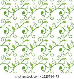 Seamless fresh floral background