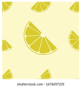 Seamless Fresh lemons background. Colorful wallpaper vector. fruits collection. Decorative illustration Fresh lemon fruits, collection of vector illustrations