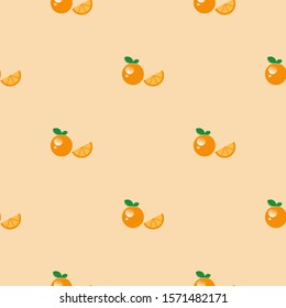 seamless fresh orange with calm background