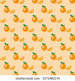 seamless fresh orange with calm background