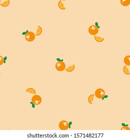 seamless fresh orange with calm background