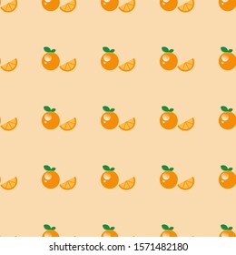 seamless fresh orange with calm background