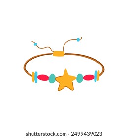 seamless friendship bracelet cartoon. letter star, accessories doodle, smile plastic seamless friendship bracelet sign. isolated symbol vector illustration