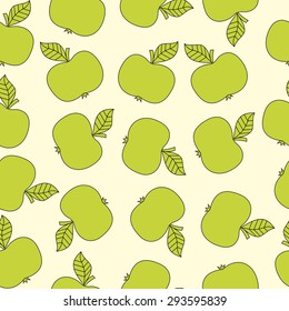 seamless fruit. apple