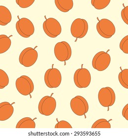 seamless fruit. apricot