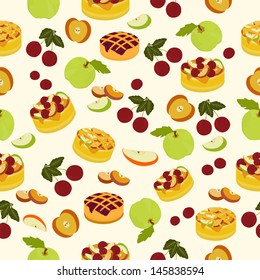 seamless fruit and cakes