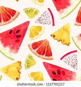 Seamless fruit pattern