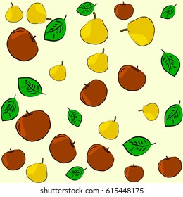 Seamless fruit pattern