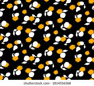 Seamless fruit pattern, pear print.