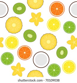 Seamless with fruits