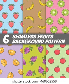 seamless fruits background pattern