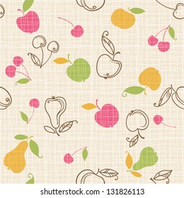 seamless fruits pattern