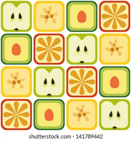 seamless fruits pattern