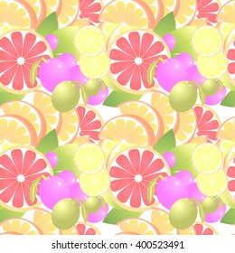 seamless fruits pattern 