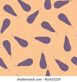 Seamless fruits pattern with avocado