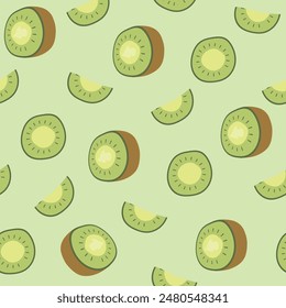 Seamless fruits pattern. Trendy hand drawn textures. Modern abstract design for fabric, paper, cover, interior decor and other users.
