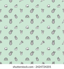 SEAMLESS FRUTY EASY USE PATTERN